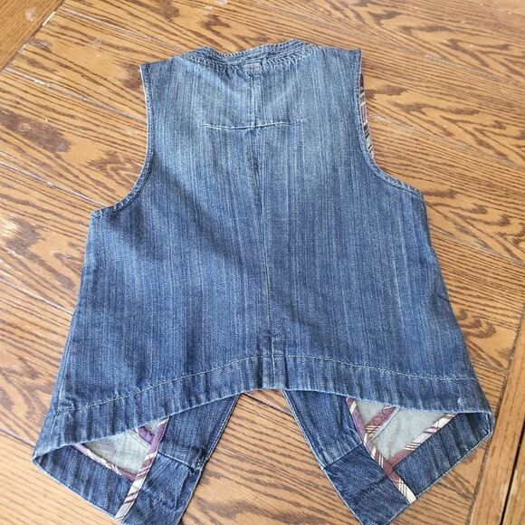 CAbi jean button front vest sz small - Picture 5 of 5